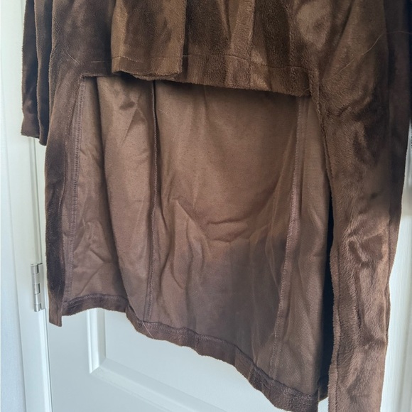 PANDORA Vintage 90s Women’s Brown 2 Button Jacket-Size Large - Picture 4 of 8